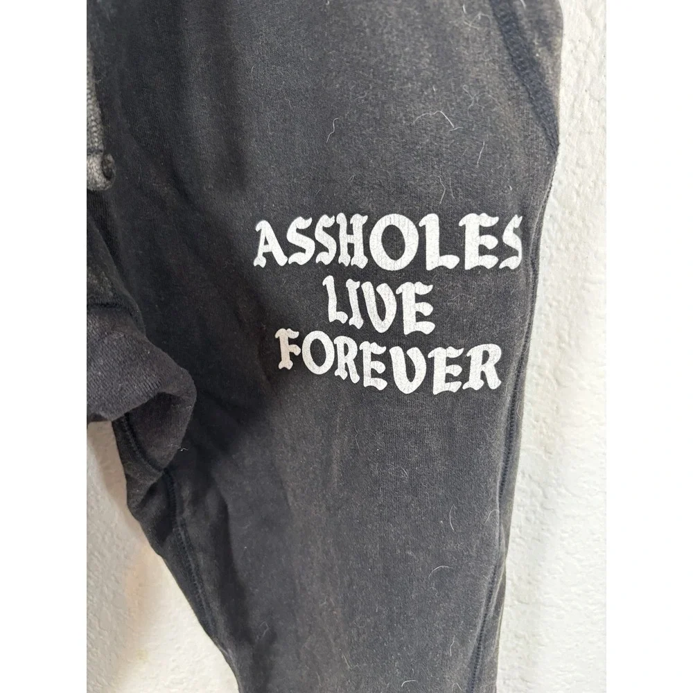 Aholes Live Forever Womens? Sz M Medium Yoga Sweatpants Solid Excellent - Picture 2 of 7